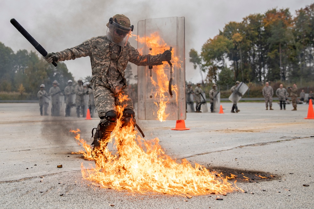 Task Force Nighthawk conduct fire phobia training