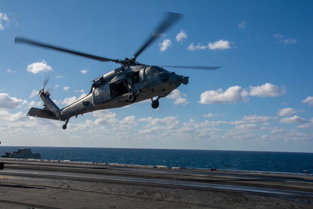 USS Ronald Reagan (CVN 76) conducts flight operations