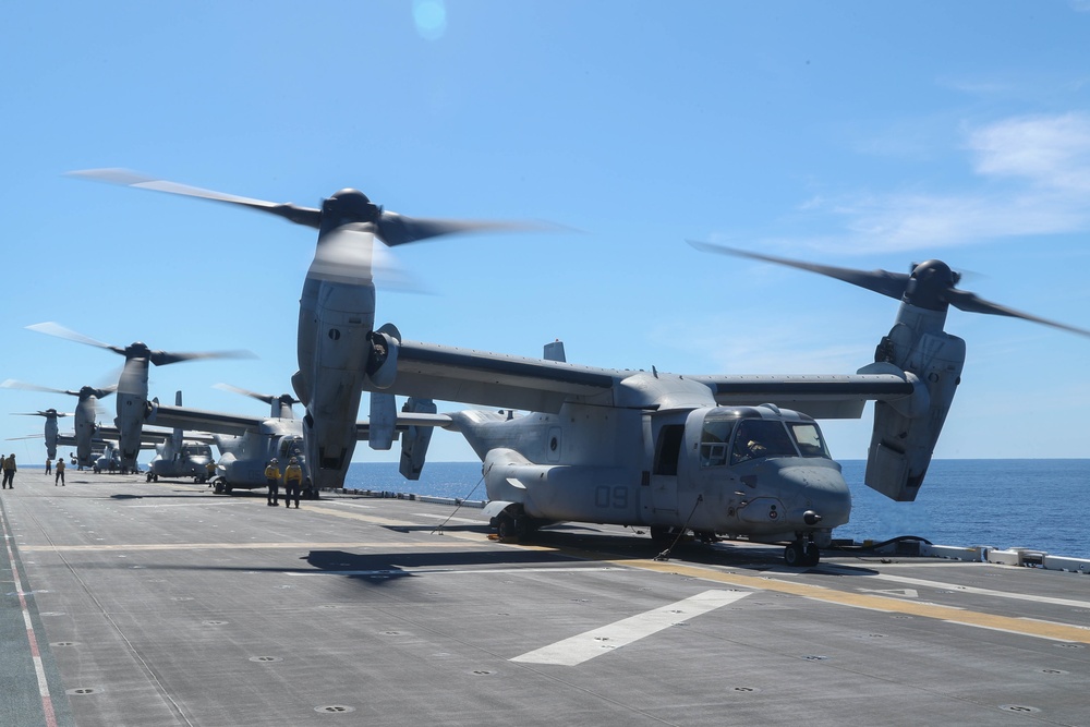 USS Tripoli Flight Operations