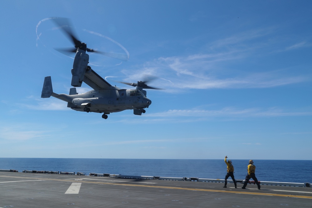 USS Tripoli Flight Operations