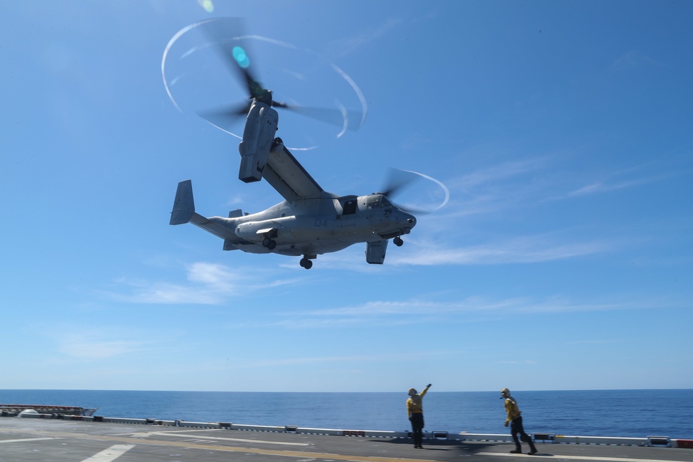 USS Tripoli Flight Operations