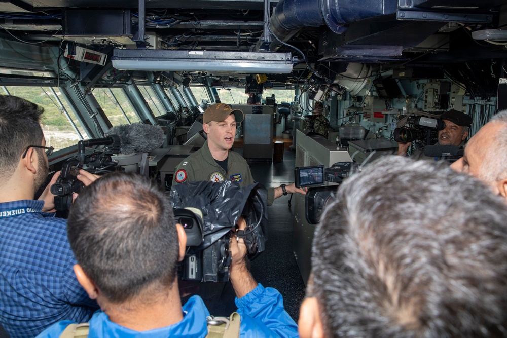 Greek Media Visit to USS George H.W. Bush