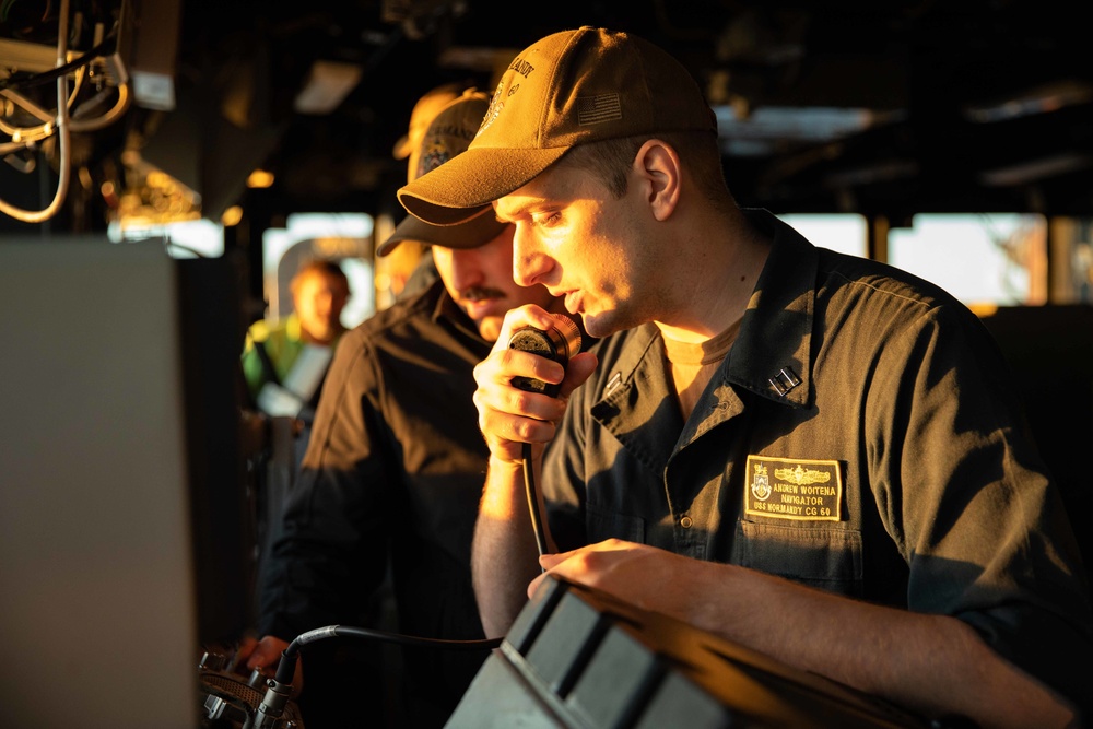 USS Normandy Deploys with the Gerald R. Ford Carrier Strike Group