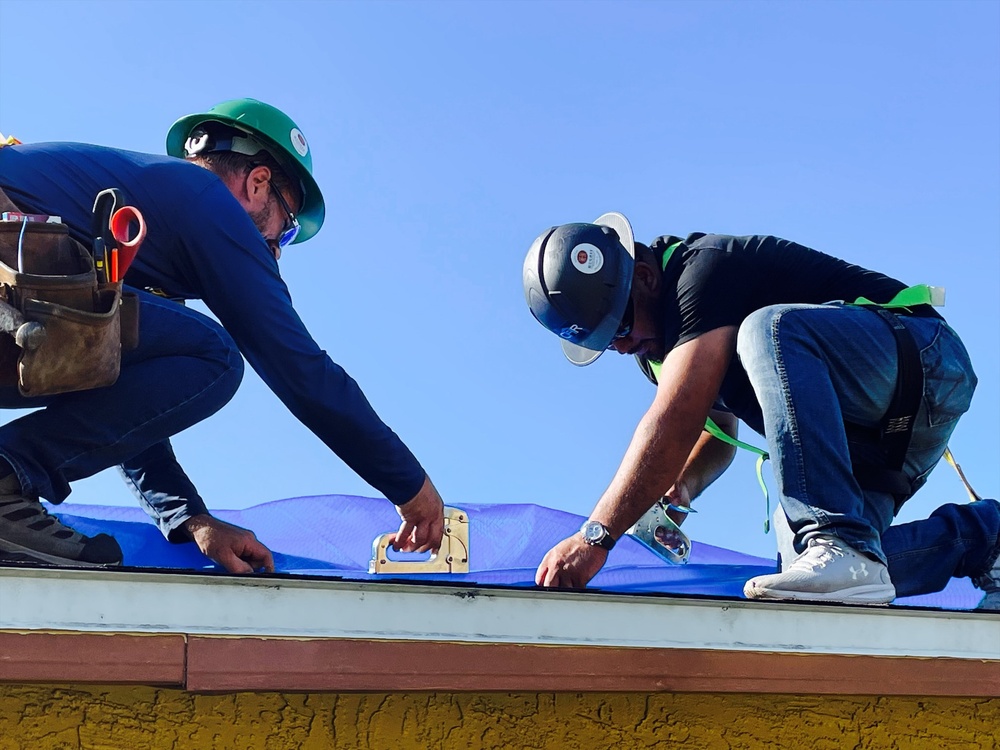 US Army Corps of Engineers Install Blue Roofs After Hurricane Ian