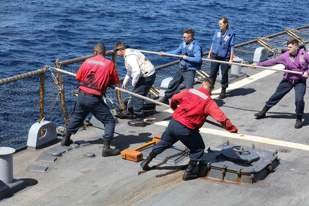 USS McFaul Conducts Flight Quarters