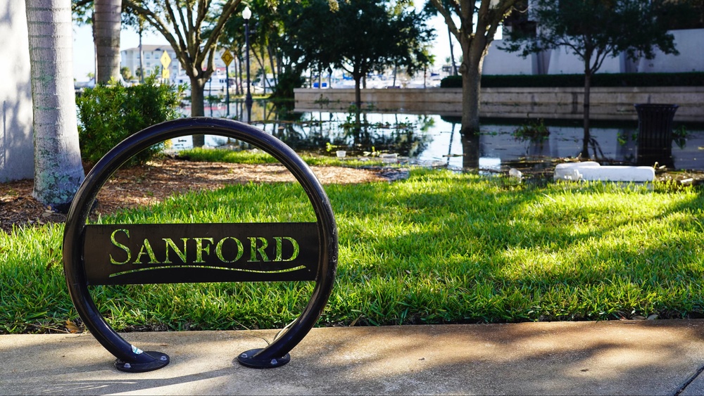 Downtown Sanford Inundated with Rising Water