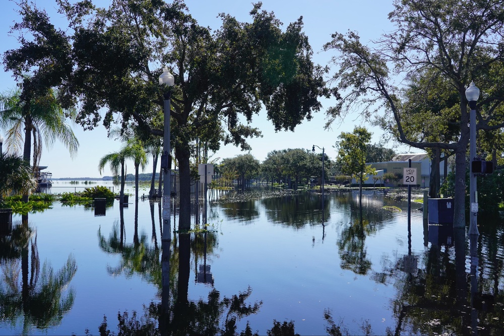 Downtown Sanford Inundated with Rising Water