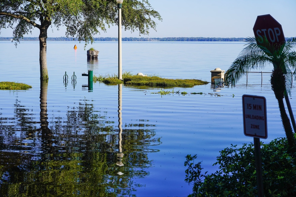 Downtown Sanford Inundated with Rising Water