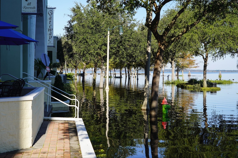 Downtown Sanford Inundated with Rising Water