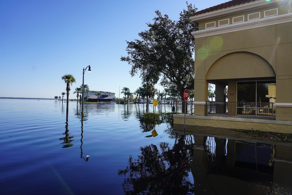 Downtown Sanford Inundated with Rising Water