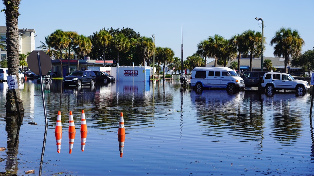 Downtown Sanford Inundated with Rising Water