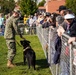 Working dogs from federal and military units performed in a demonstration at Duboce Park as a part of San Francisco Fleet Week 2022, Oct. 8, 2022.