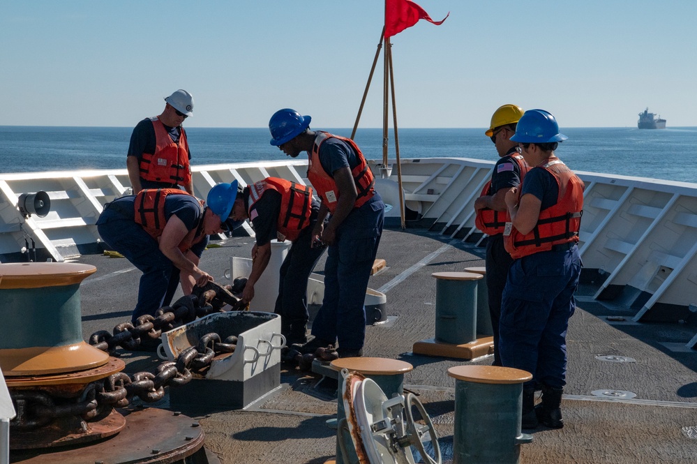 Coast Guard Cutter Hamilton departs for US European Command deployment