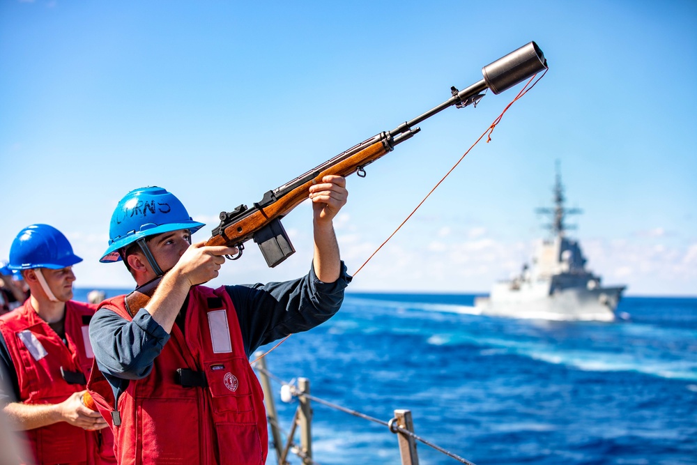 Ramage Conducts Replenishment-at-Sea with Canadian, Spanish Navies