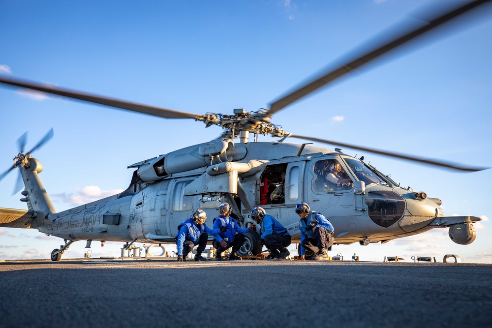 Ramage Conducts Flight Operations