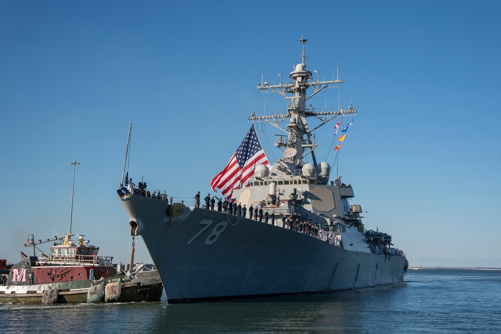 USS Porter Homeport Shift