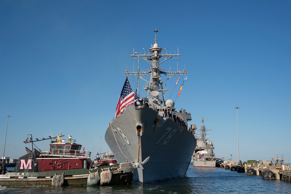 USS Porter Homeport Shift