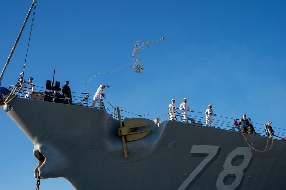 USS Porter Homeport Shift