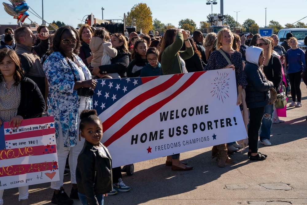 USS Porter Homeport Shift