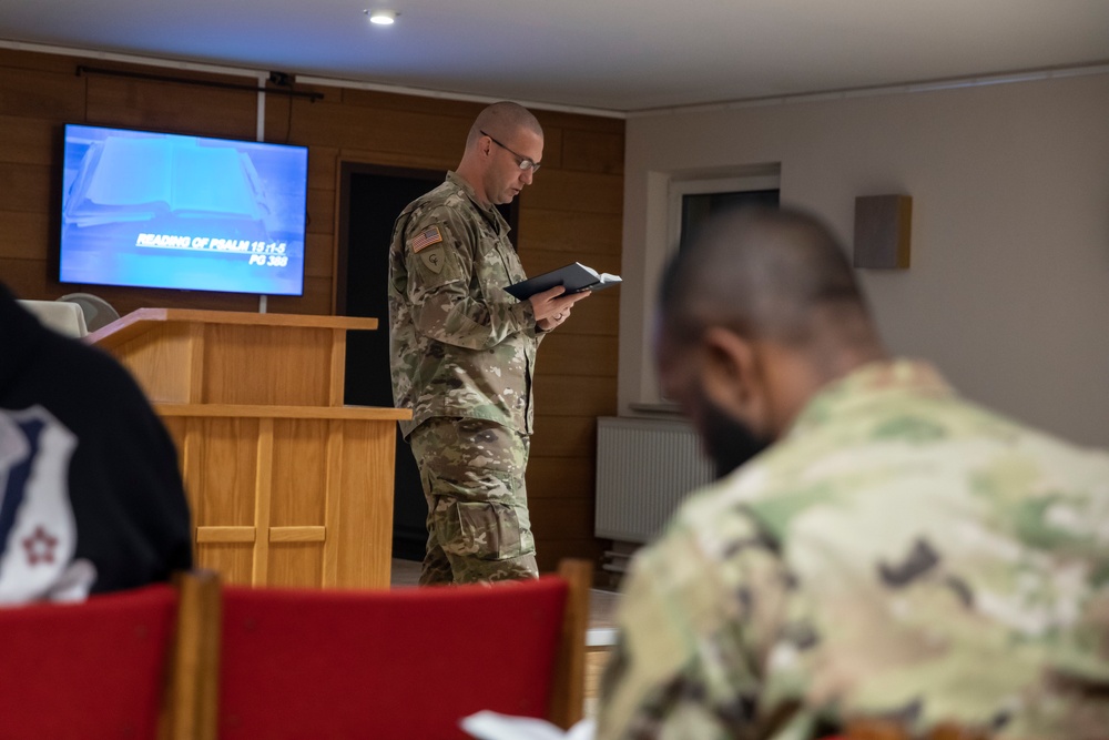 Task Force Nighthawk attend chapel services