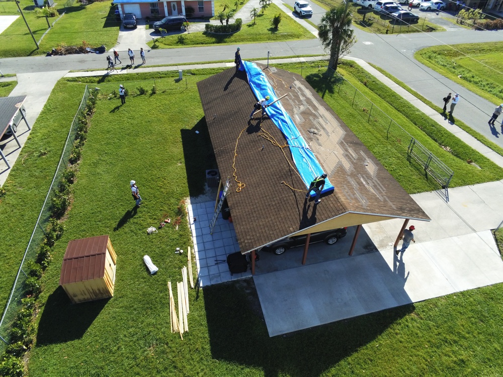 Blue Roof Install - Hurricane Ian