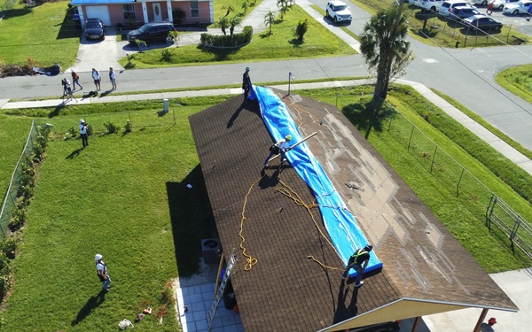 Blue Roof Install - Hurricane Ian