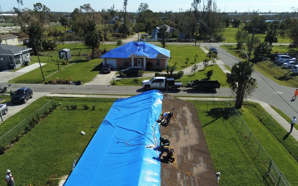 Blue Roof Install - Hurricane Ian
