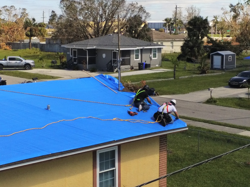 Blue Roof Install - Hurricane Ian