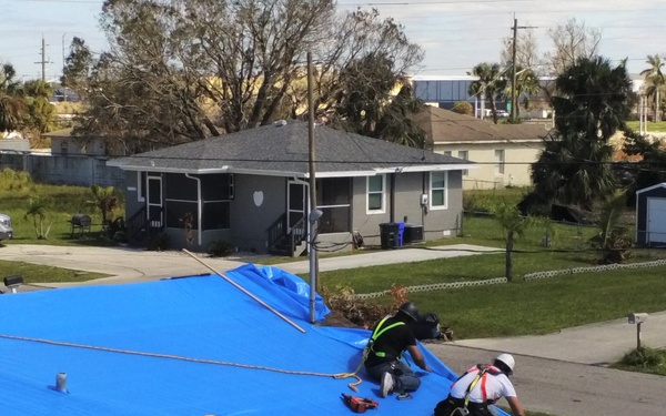 Blue Roof Install - Hurricane Ian