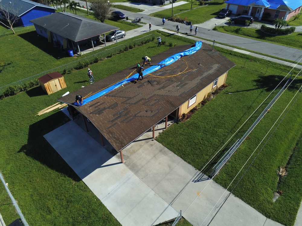 Blue Roof Install - Hurricane Ian