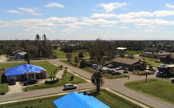 Blue Roof Install - Hurricane Ian