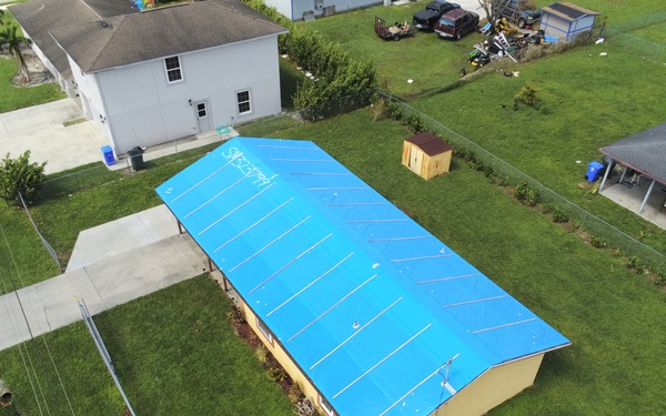 Blue Roof Install - Hurricane Ian