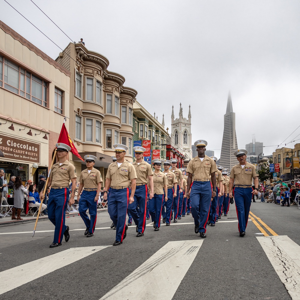 SF Fleet Week: Marines, Sailors, and local authorities participate in the Italian Heritage Parade