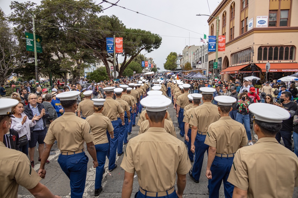 SF Fleet Week: Marines, Sailors, and local authorities participate in the Italian Heritage Parade