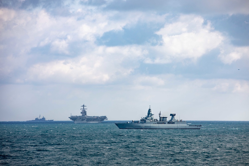 Gerald R. Ford Strike Group Conducts Simulated Strait Transit