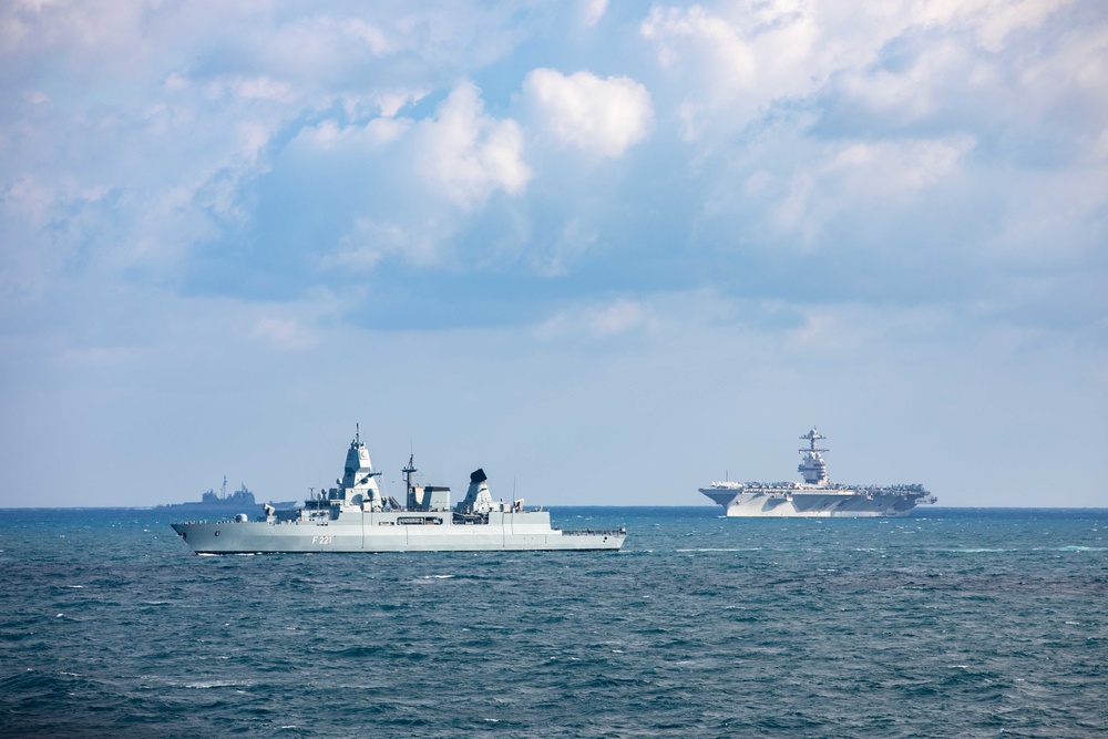 Gerald R. Ford Strike Group Conducts Simulated Strait Transit