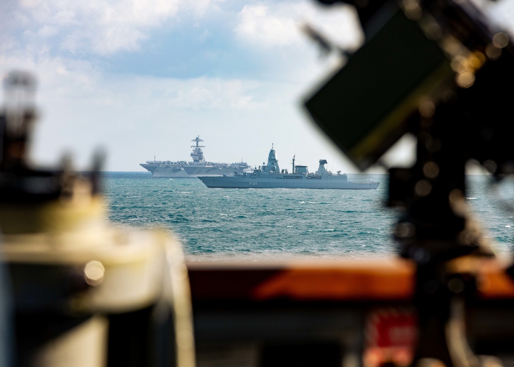 Gerald R. Ford Strike Group Conducts Simulated Strait Transit