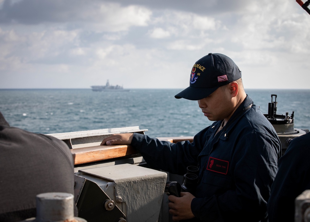 Gerald R. Ford Strike Group Conducts Simulated Strait Transit