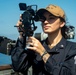 U.S. Navy Quartermaster Utilizes Sextant