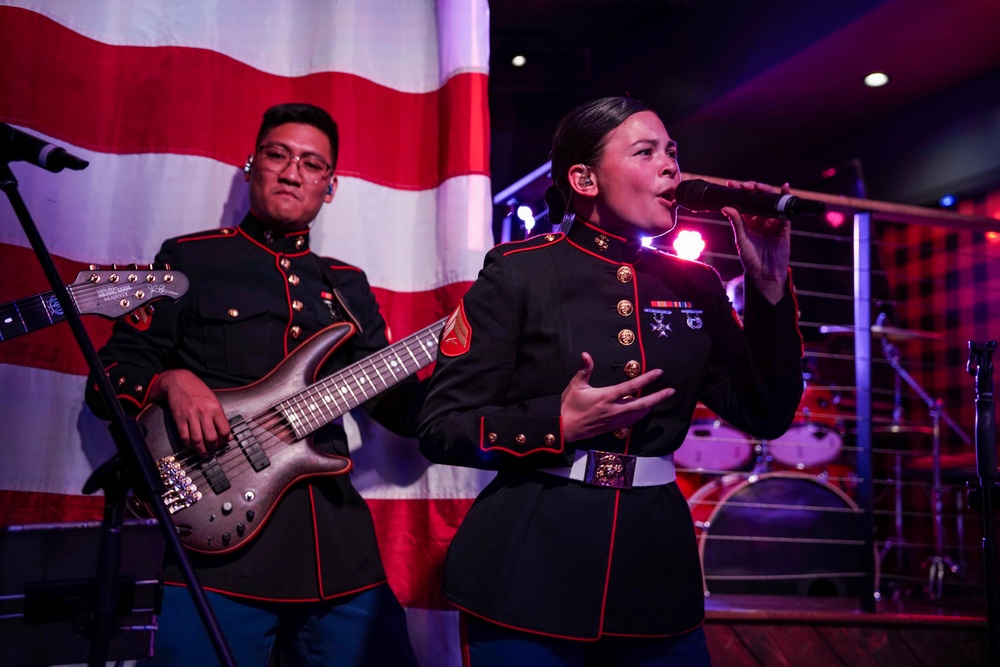 1st Marine Division Band Performs at Westwood Bar and Grill as a Part of San Francisco Fleet Week 2022