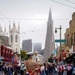 Sailors and Marines March Together During the Italian-American Heritage Parade