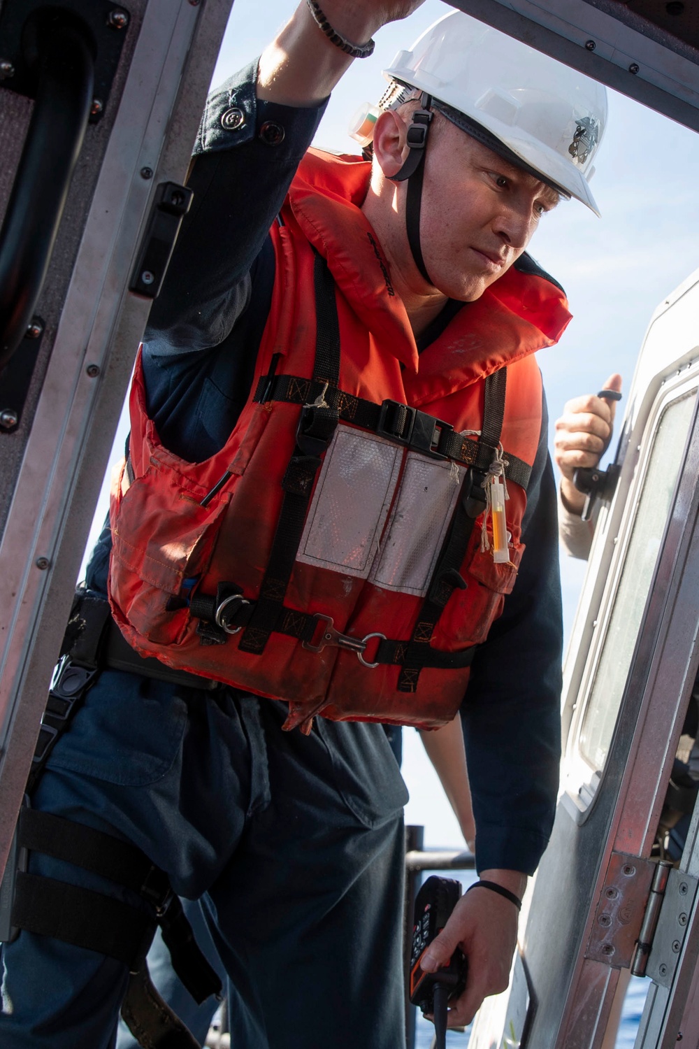 USS TRIPOLI BOAT OPS