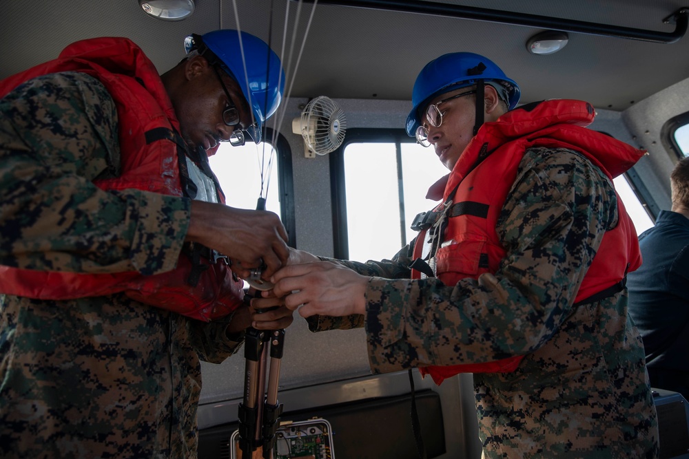 USS TRIPOLI BOAT OPS