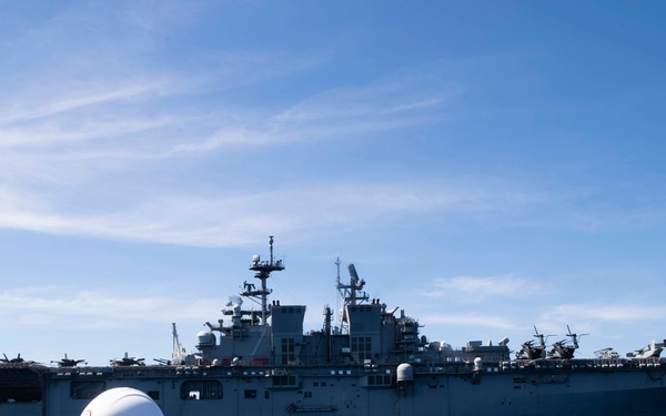 USS TRIPOLI BOAT OPS