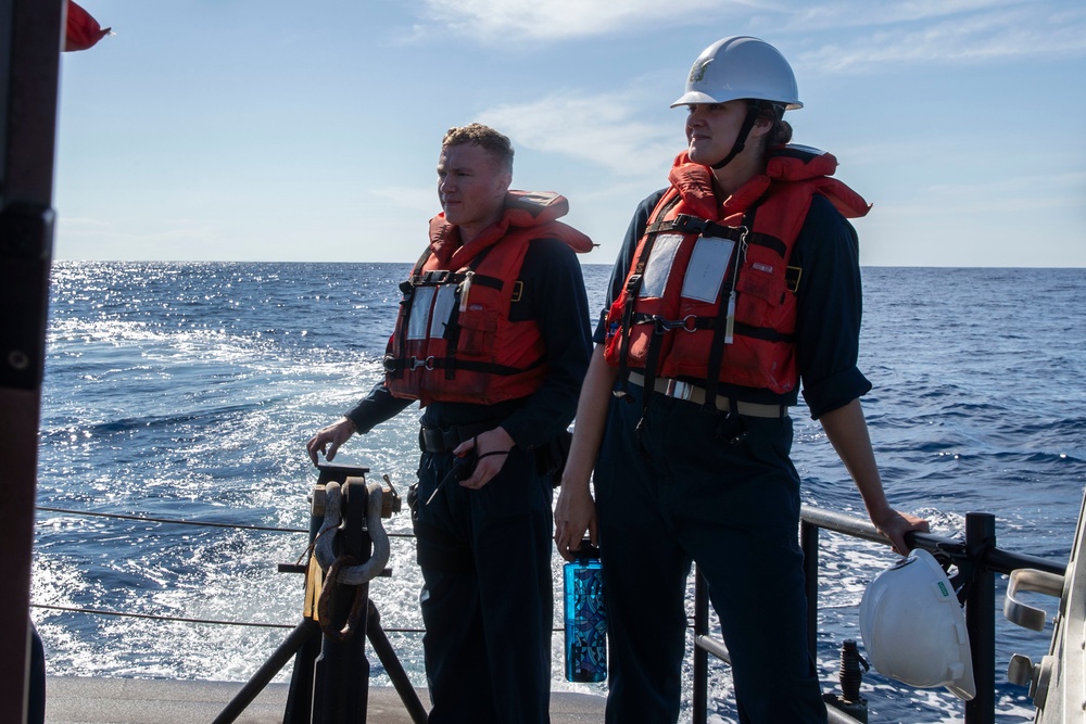 USS TRIPOLI BOAT OPS