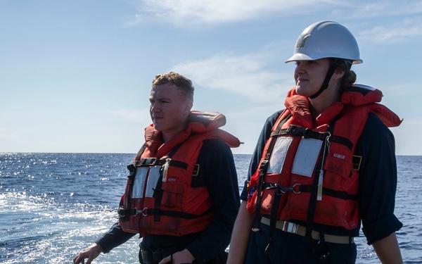 USS TRIPOLI BOAT OPS
