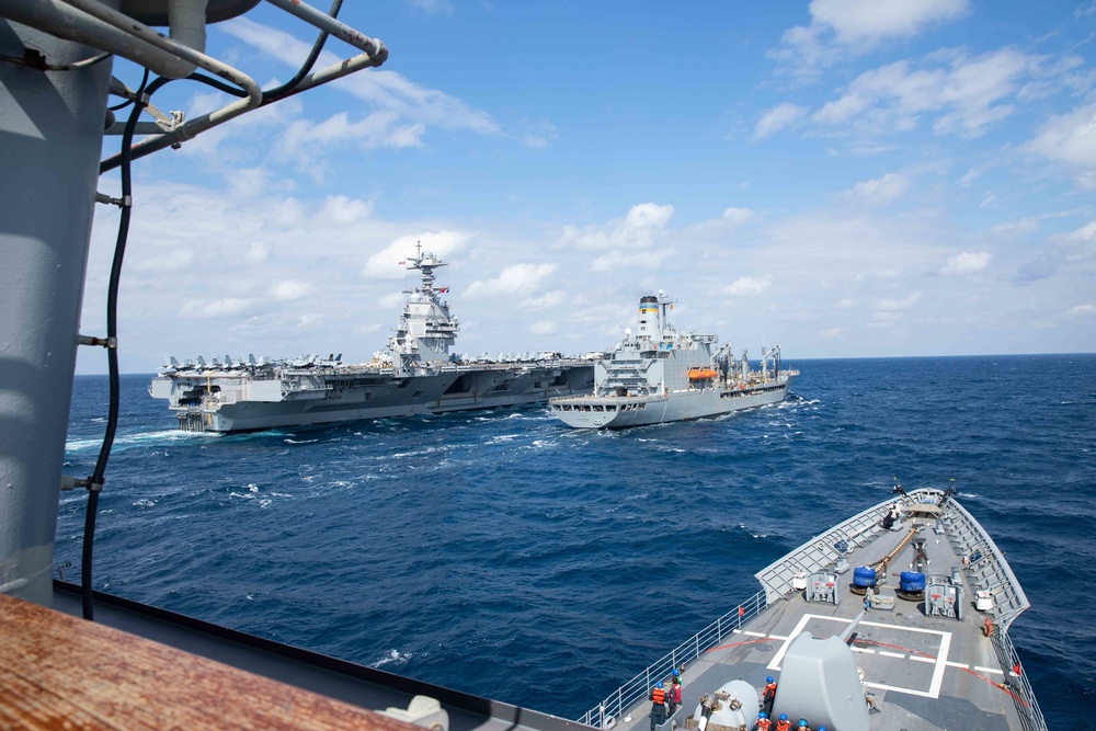 USS Normandy Deploys with the Gerald R. Ford Carrier Strike Group