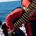 Coast Guard Cutter Hamilton conducts gunnery exercise while underway in the Atlantic Ocean