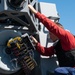 Coast Guard Cutter Hamilton conducts gunnery exercise while underway in the Atlantic Ocean