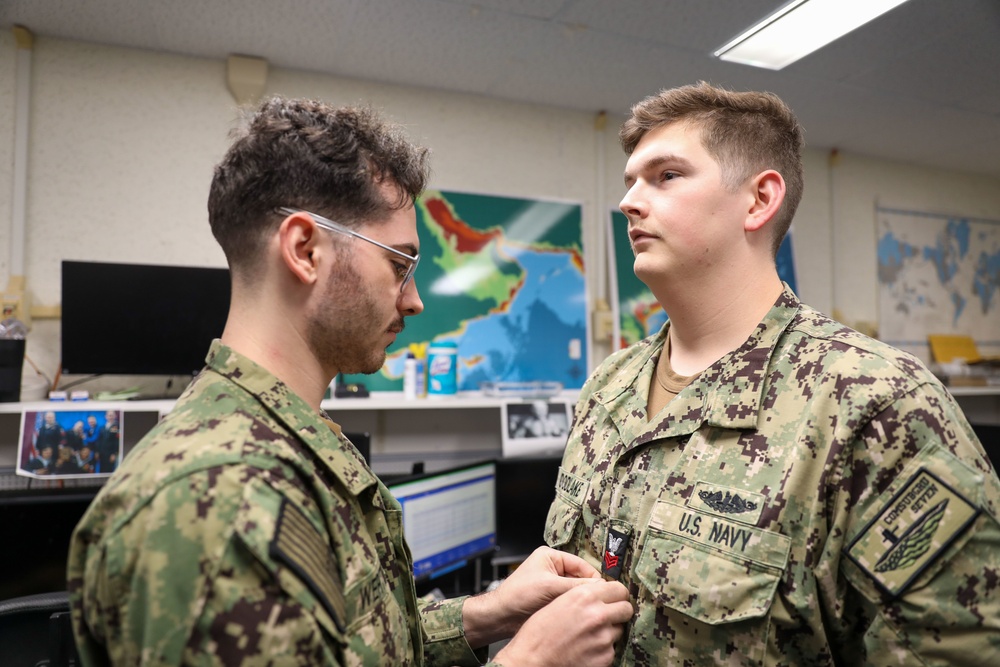 CSG-7 Sailor Frocked to Petty Officer 1st Class